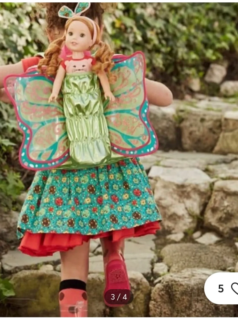 2019 American Girl Flying Butterfly Doll Carrier Backpack GDW29 - NWOT